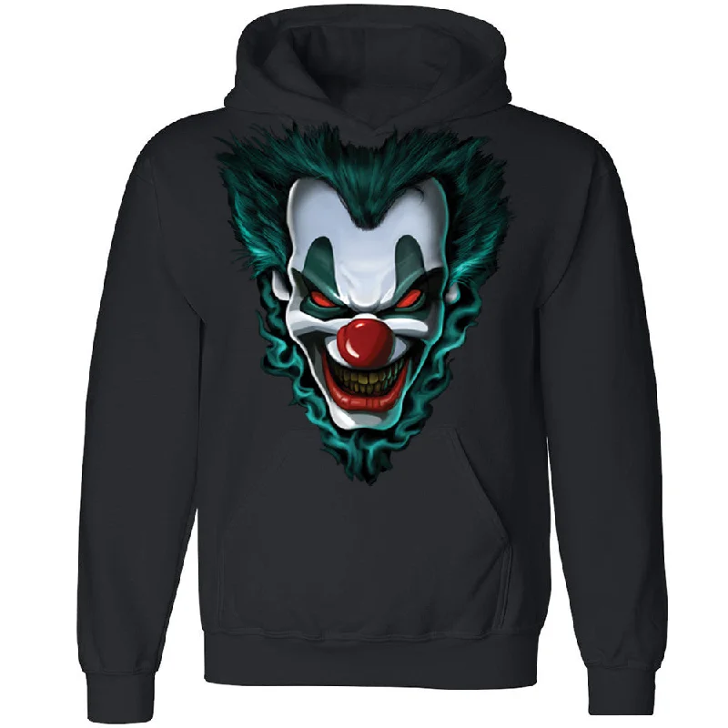 Zexpa Apparelâ„¢ Scary Crown Face Joker Unisex Hoodie Cool Halloween Costume Hooded Sweatshirt Hoodie with Hem Drawcord Adjustable Customizable Zexpa Apparelâ„¢ Scary Crown Face Joker Unisex Hoodie Cool Halloween Costume Hooded Sweatshirt Hoodie with Hem Drawcord Adjustable Customizable