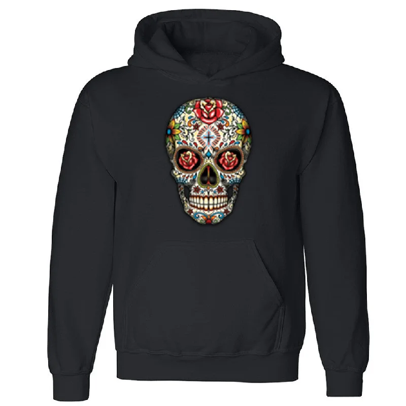 Zexpa Apparelâ„¢ Rose Sugar Skull Unisex Hoodie Halloween Day Of Dead Muertos Hooded Sweatshirt Hoodie Dress Longline Feminine Zexpa Apparelâ„¢ Rose Sugar Skull Unisex Hoodie Halloween Day Of Dead Muertos Hooded Sweatshirt Hoodie Dress Longline Feminine
