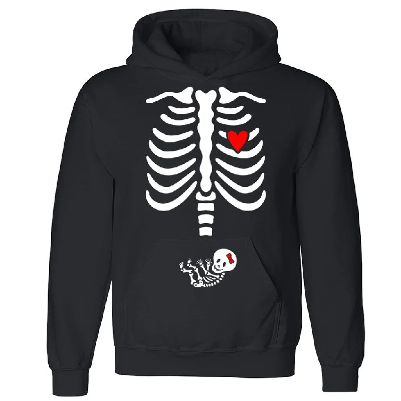Zexpa Apparelâ„¢ Rib Cage Baby Girl Unisex Hoodie Halloween Costume Preg Lady Hooded Sweatshirt Hoodie with Strings Custom Fit Adjustable Zexpa Apparelâ„¢ Rib Cage Baby Girl Unisex Hoodie Halloween Costume Preg Lady Hooded Sweatshirt Hoodie with Strings Custom Fit Adjustable