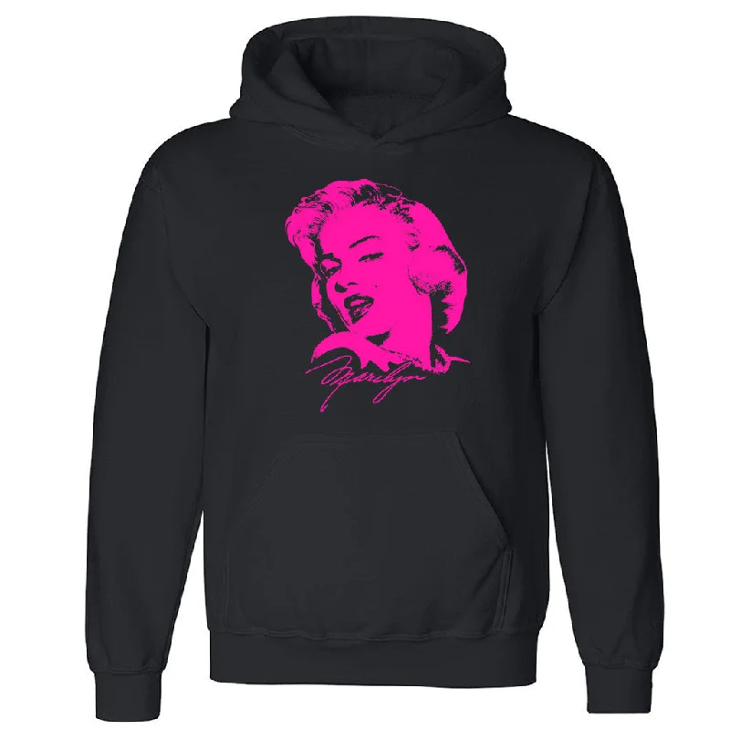 Zexpa Apparelâ„¢ Neon Pink Marilyn Monroe Unisex Hoodie Starlet Signature Cool Hooded Sweatshirt Hoodie with Hem Lace Feminine Delicate Zexpa Apparelâ„¢ Neon Pink Marilyn Monroe Unisex Hoodie Starlet Signature Cool Hooded Sweatshirt Hoodie with Hem Lace Feminine Delicate