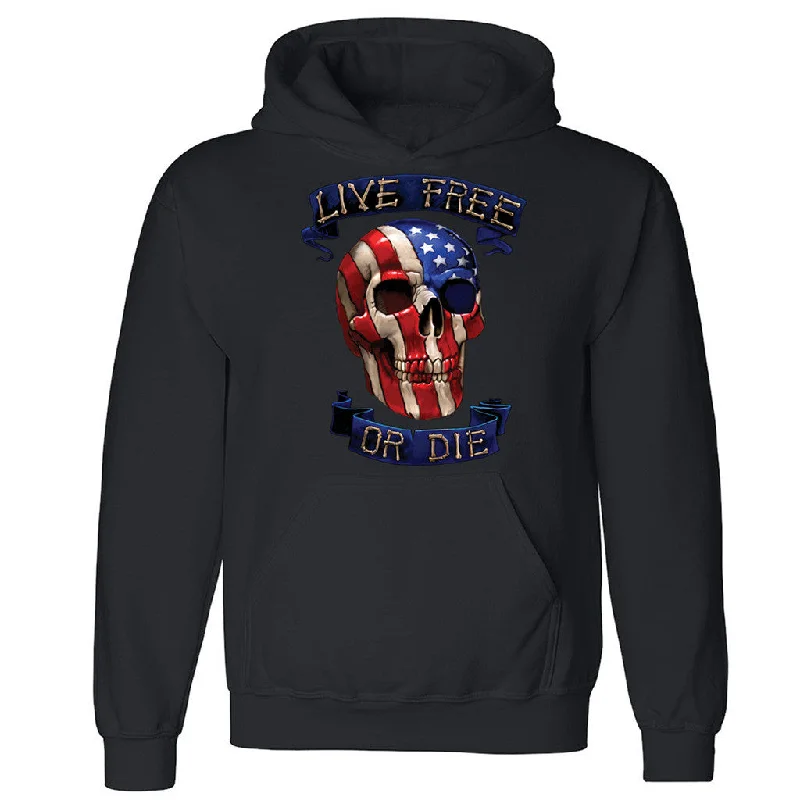 Zexpa Apparelâ„¢ Live Free Or Die Unisex Hoodie Patriotic 4th Fourth Of July Hooded Sweatshirt Hoodie with Belted Waist Structured Tailored Zexpa Apparelâ„¢ Live Free Or Die Unisex Hoodie Patriotic 4th Fourth Of July Hooded Sweatshirt Hoodie with Belted Waist Structured Tailored