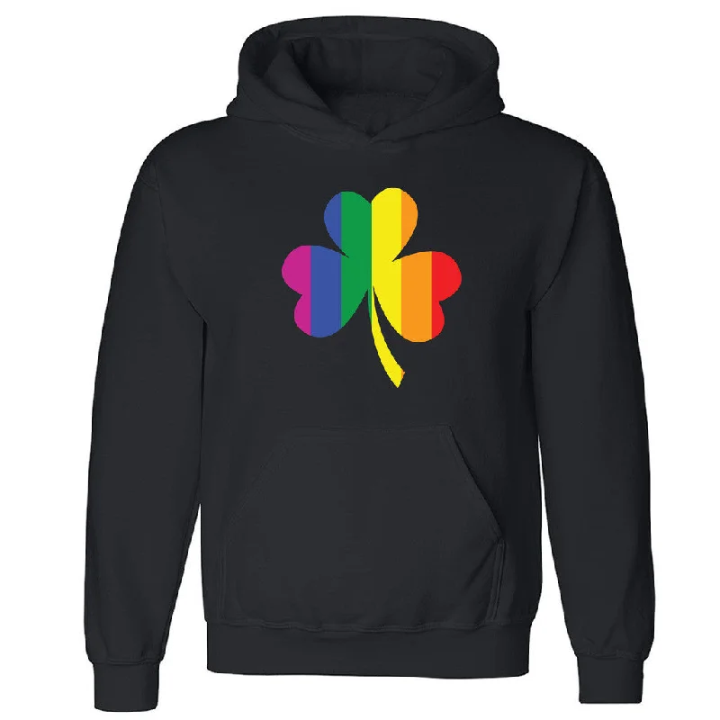 Zexpa Apparelâ„¢ Shamrock Rainbow Unisex Hoodie Gay Pride LGBT June 25 Proud Hooded Sweatshirt Hoodie with Full-Zip Functional Layering Zexpa Apparelâ„¢ Shamrock Rainbow Unisex Hoodie Gay Pride LGBT June 25 Proud Hooded Sweatshirt Hoodie with Full-Zip Functional Layering