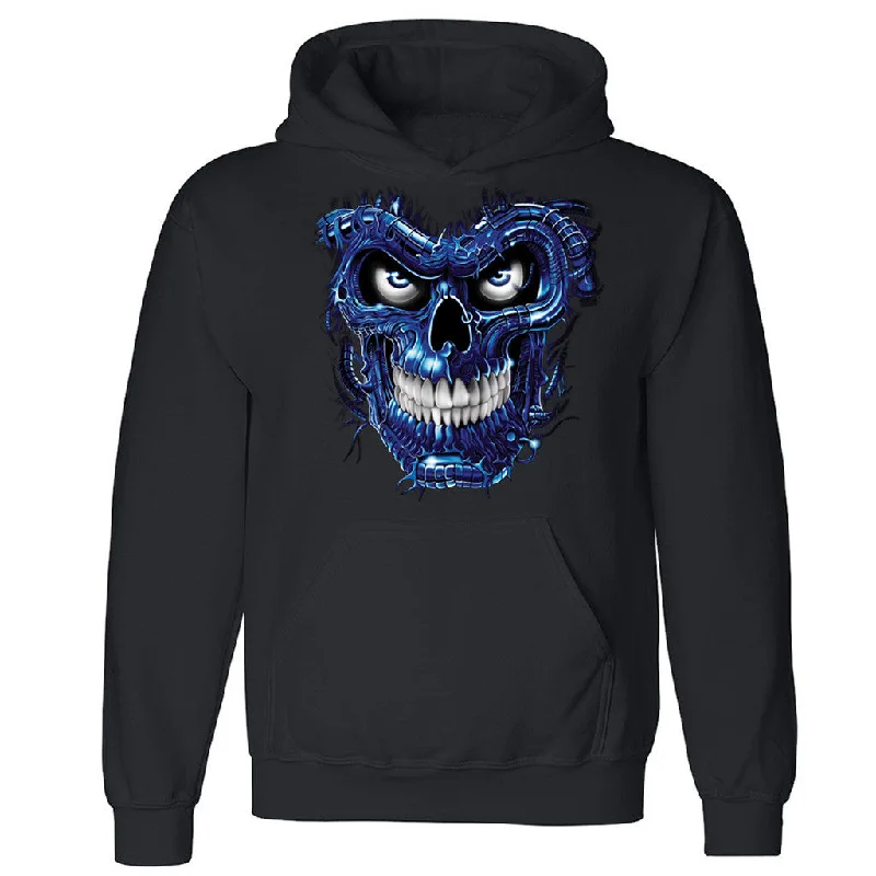 Zexpa Apparelâ„¢ Teminator Blue Skull Unisex Hoodie Day Of Dead Dia De Muertos Hooded Sweatshirt Hoodie with Logo Branding Identity Zexpa Apparelâ„¢ Teminator Blue Skull Unisex Hoodie Day Of Dead Dia De Muertos Hooded Sweatshirt Hoodie with Logo Branding Identity