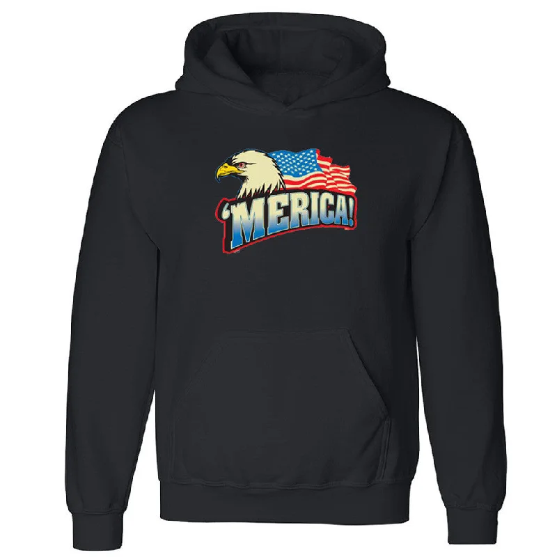 Zexpa Apparelâ„¢ Merica Bald Eagle Unisex Hoodie Waving Flag Graphic Cool Hooded Sweatshirt Hoodie with Lining Warm Insulated Zexpa Apparelâ„¢ Merica Bald Eagle Unisex Hoodie Waving Flag Graphic Cool Hooded Sweatshirt Hoodie with Lining Warm Insulated