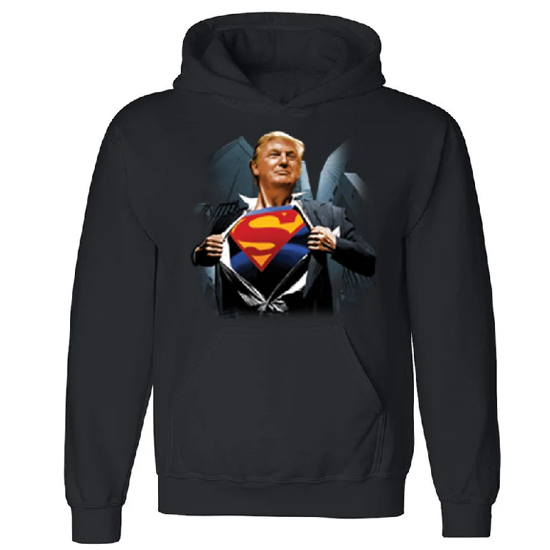 Zexpa Apparelâ„¢ Super Trump Hero Unisex Hoodie Republican Vote 16 President Hooded Sweatshirt Hoodie with Button Classic Timeless Zexpa Apparelâ„¢ Super Trump Hero Unisex Hoodie Republican Vote 16 President Hooded Sweatshirt Hoodie with Button Classic Timeless