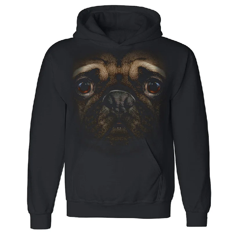 Zexpa Apparelâ„¢ Sad Pug Face Unisex Hoodie 3D look pug owner dog dad dog mom Hooded Sweatshirt Hoodie with Hem Frayed Vintage Worn Zexpa Apparelâ„¢ Sad Pug Face Unisex Hoodie 3D look pug owner dog dad dog mom Hooded Sweatshirt Hoodie with Hem Frayed Vintage Worn