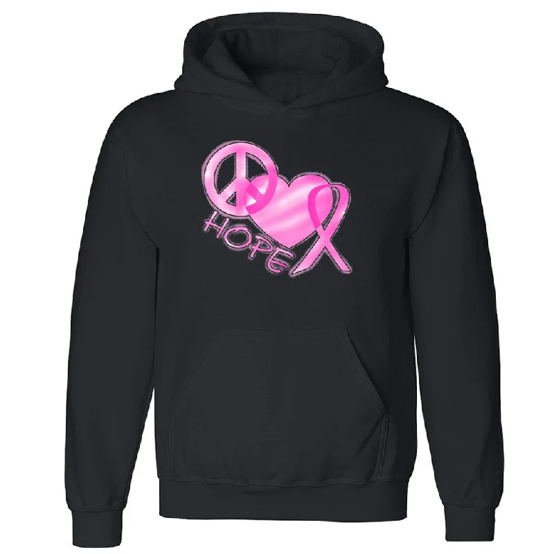 Zexpa Apparelâ„¢ Peace Hearth Ribbon Hope Unisex Hoodie Breast Cancer Month Hooded Sweatshirt Hoodie with Slim Fit Tailored Modern Zexpa Apparelâ„¢ Peace Hearth Ribbon Hope Unisex Hoodie Breast Cancer Month Hooded Sweatshirt Hoodie with Slim Fit Tailored Modern