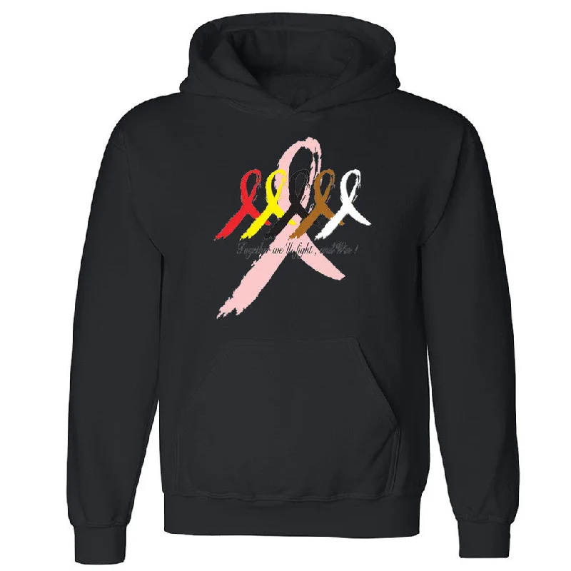 Zexpa Apparelâ„¢ Together We'll Fight and Win!! Unisex Hoodie Cancer Awareness Hooded Sweatshirt Hoodie with Snap Buttons Easy Quick Zexpa Apparelâ„¢ Together We'll Fight and Win!! Unisex Hoodie Cancer Awareness Hooded Sweatshirt Hoodie with Snap Buttons Easy Quick