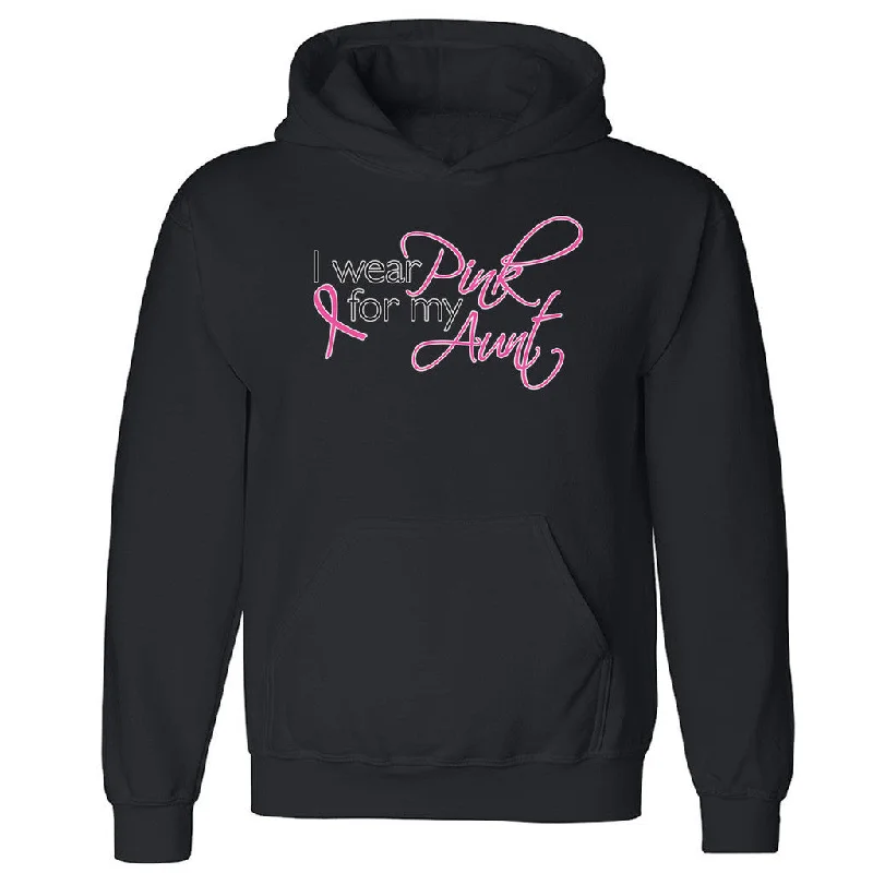 Zexpa Apparelâ„¢ I Wear Pink For My Aunt Unisex Hoodie Breast Cancer Awareness Hooded Sweatshirt Hoodie with Camouflage Military Edgy Zexpa Apparelâ„¢ I Wear Pink For My Aunt Unisex Hoodie Breast Cancer Awareness Hooded Sweatshirt Hoodie with Camouflage Military Edgy