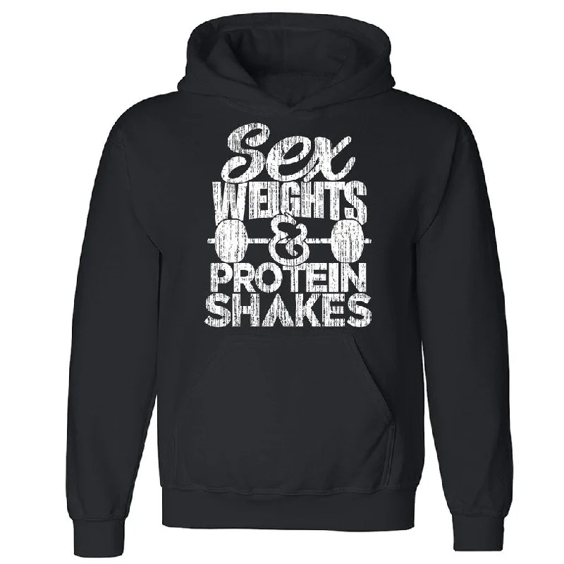 Zexpa Apparelâ„¢ Sex Weights and Protein Shakes Unisex Hoodie Funny Dope Gym Hooded Sweatshirt Hoodie with Snap Buttons Easy Quick Zexpa Apparelâ„¢ Sex Weights and Protein Shakes Unisex Hoodie Funny Dope Gym Hooded Sweatshirt Hoodie with Snap Buttons Easy Quick