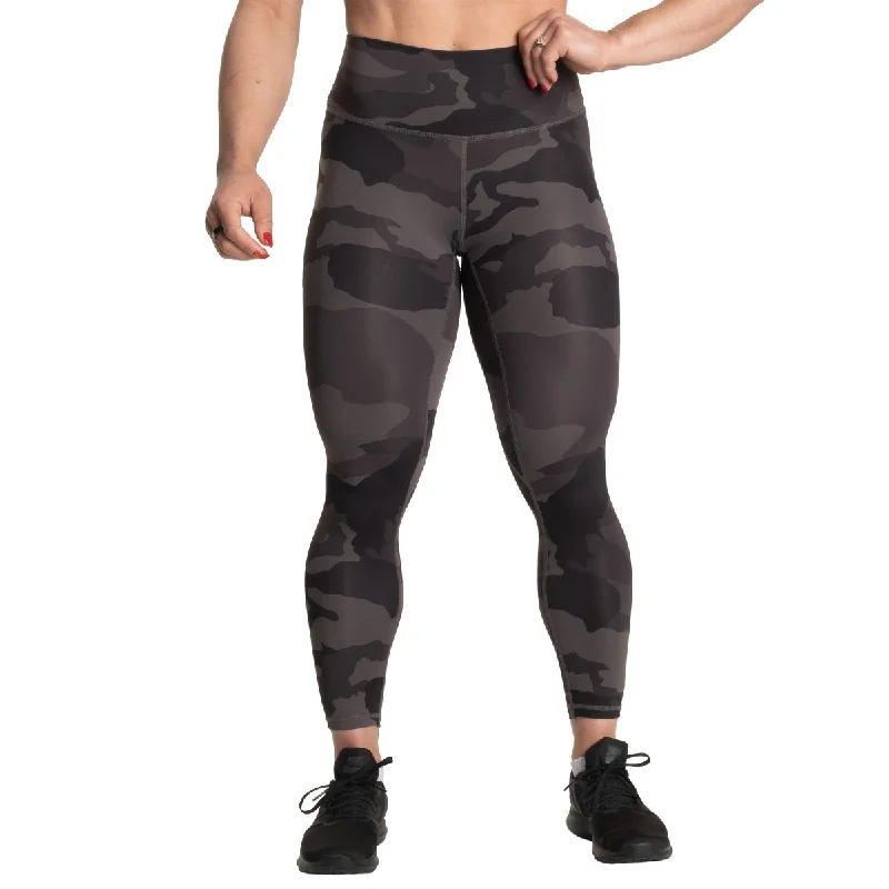 Better Bodies Core Leggings - Charcoal Camo Cozy Reflective Detail Leggings