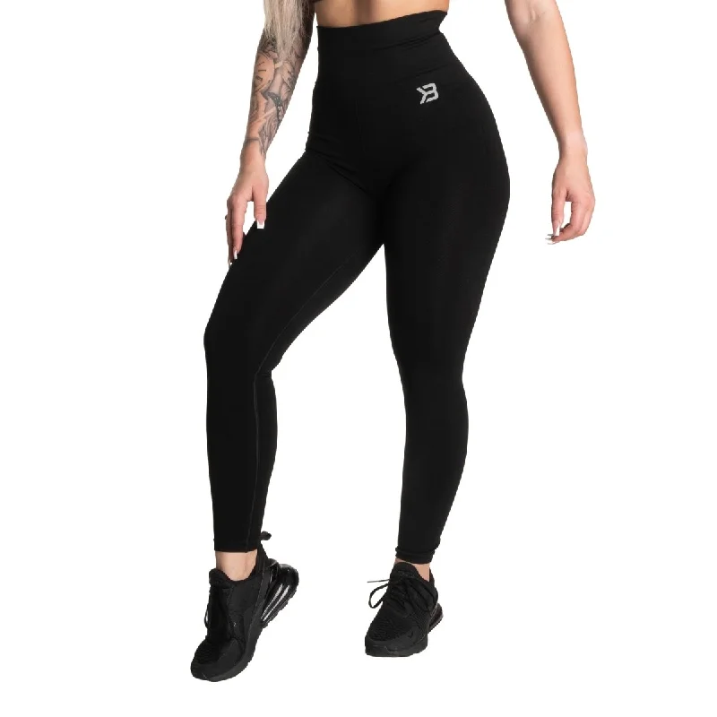 Better Bodies Rockaway Seamless Leggings - Black Melange Comfortable Bootcut Workout Leggings