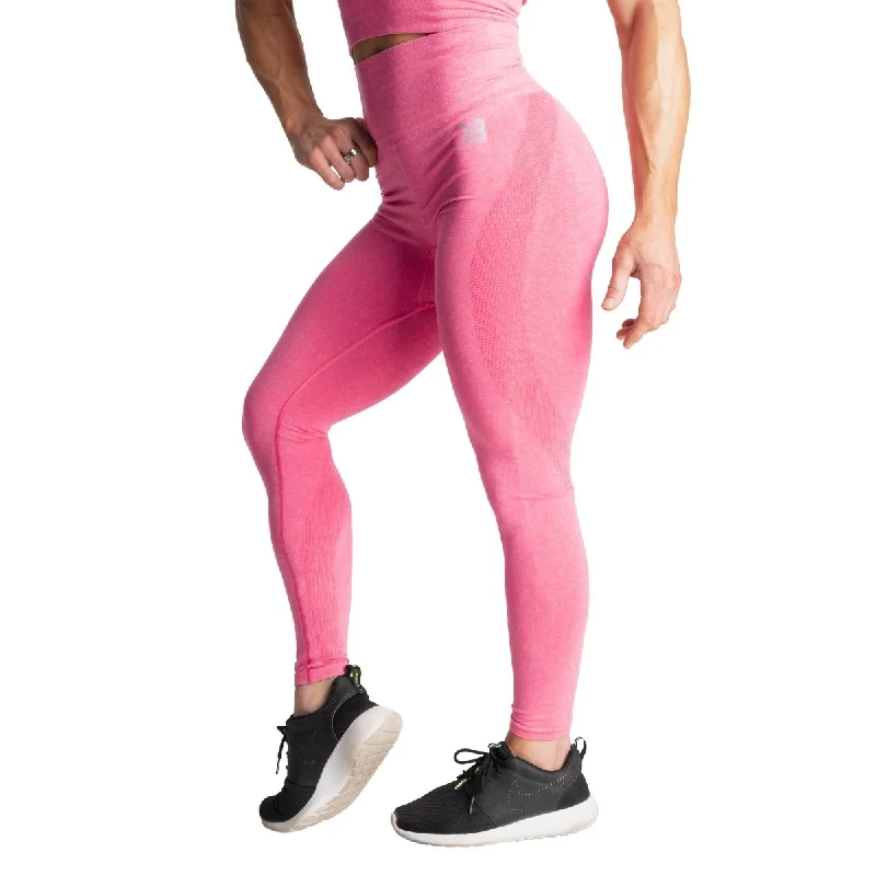 Better Bodies Rockaway Seamless Leggings - Hot Pink Melange Fashionable Leather-Look Leggings