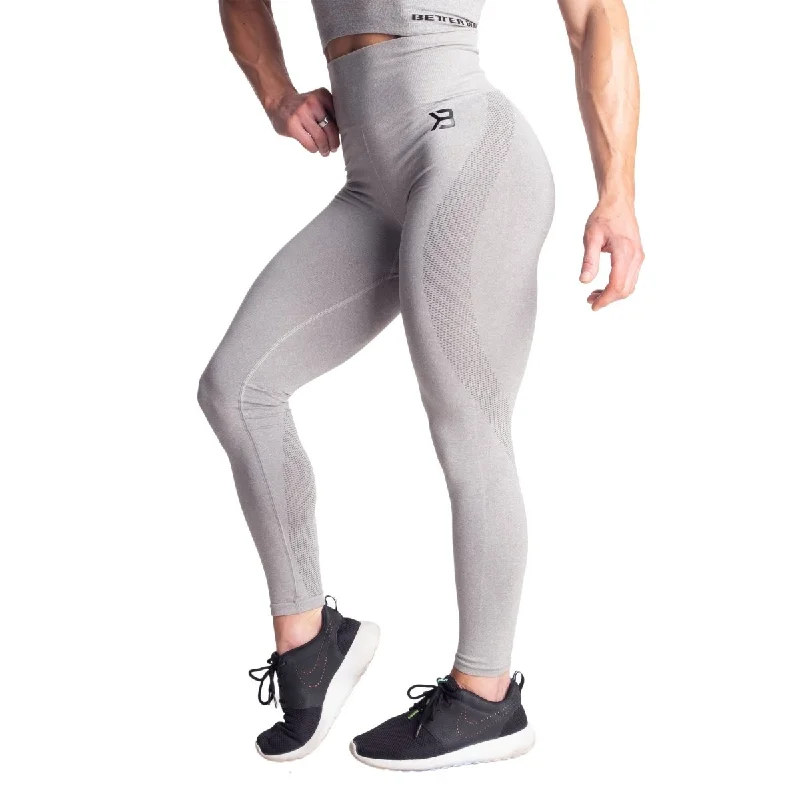 Better Bodies Rockaway Seamless Leggings - Light Grey Melange Classic Solid Color Leggings