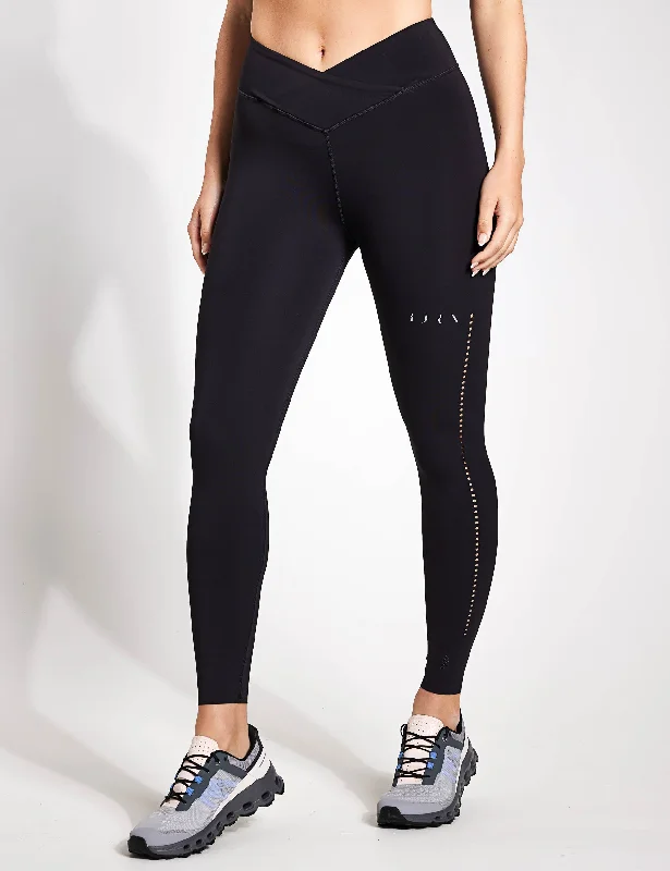 Nara Legging - Black Fashionable Floral Active Leggings