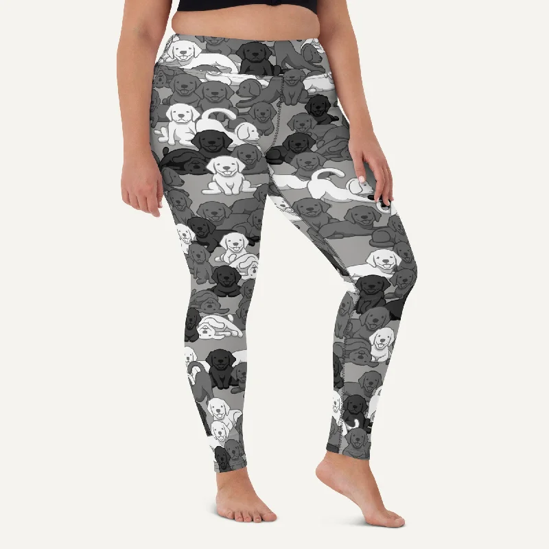 Dogs Camouflage Urban High-Waisted Leggings Comfortable Compression Leggings