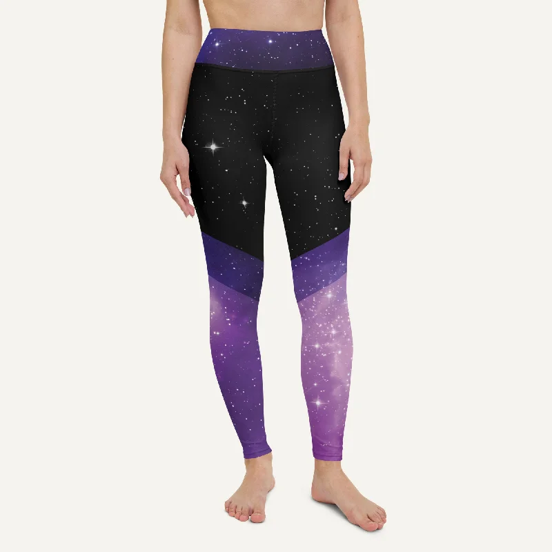 Galaxy High-Waisted Leggings Elegant Black Leggings