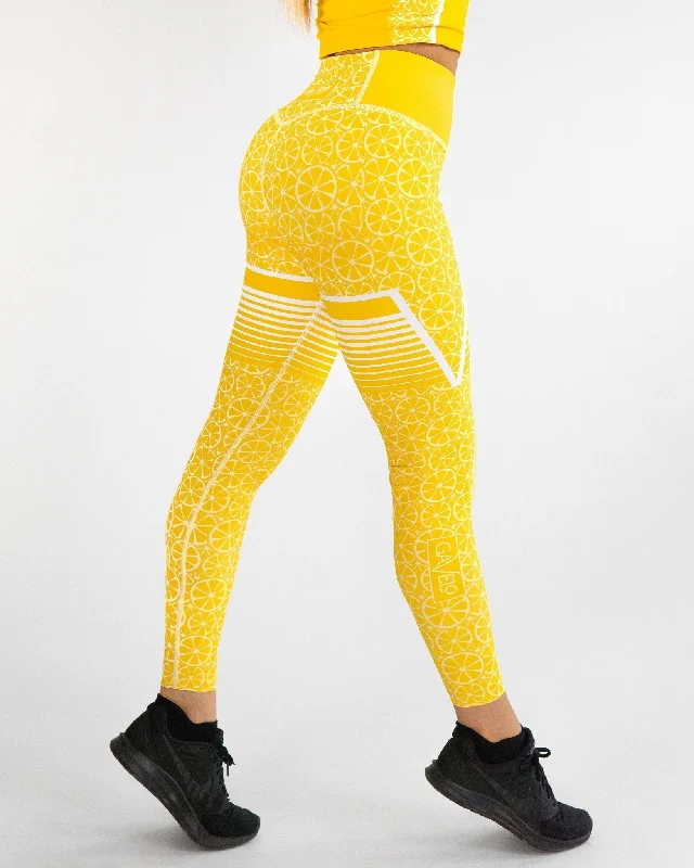 Gavelo Happy Limone Leggings Cozy Cotton Leggings