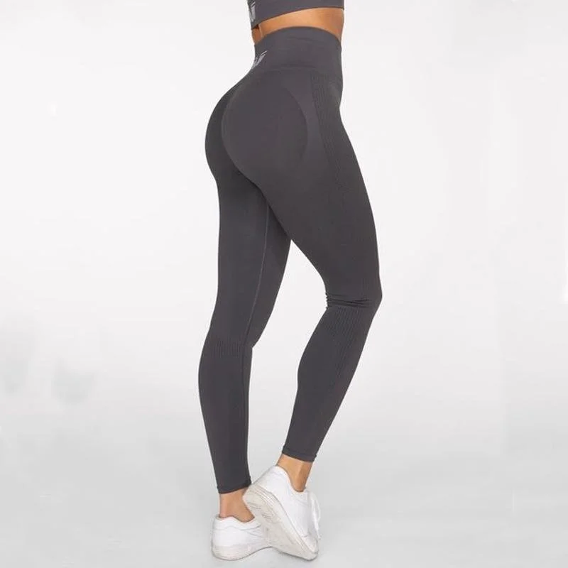 Gavelo Seamless Booster Leggings- Gun Metal Comfortable Classic Yoga Leggings