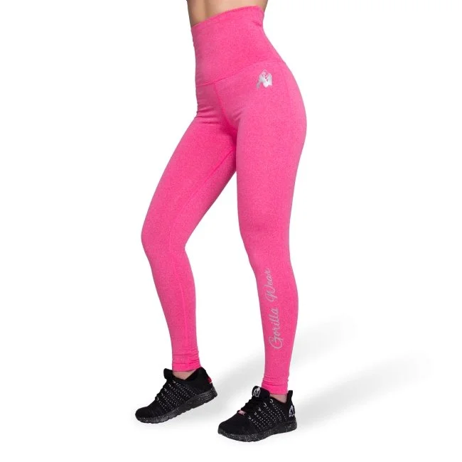 Gorilla Wear Annapolis Work Out Leggings - Pink Cozy Ribbed Leggings