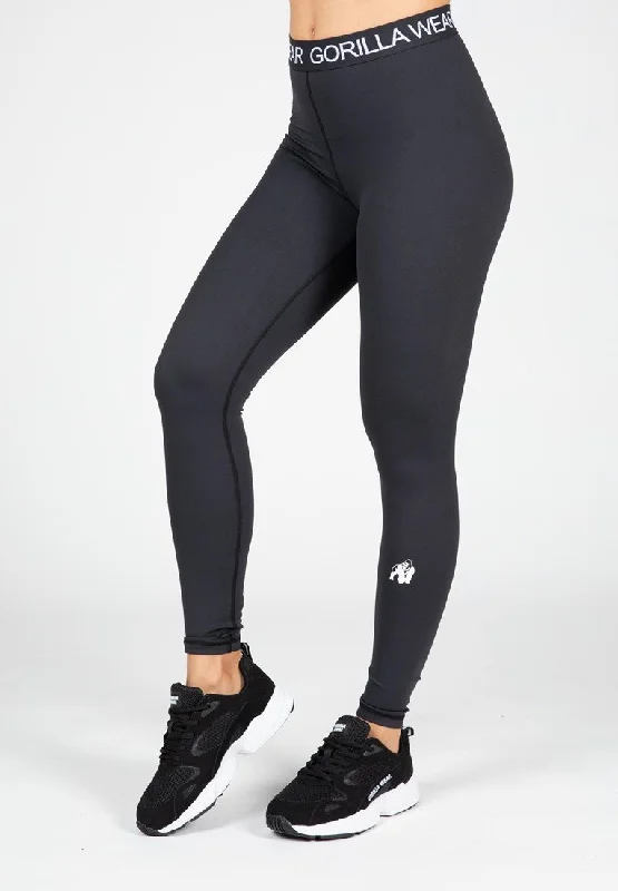 Gorilla Wear Colby Leggings - Black Cozy Full-Length Workout Leggings