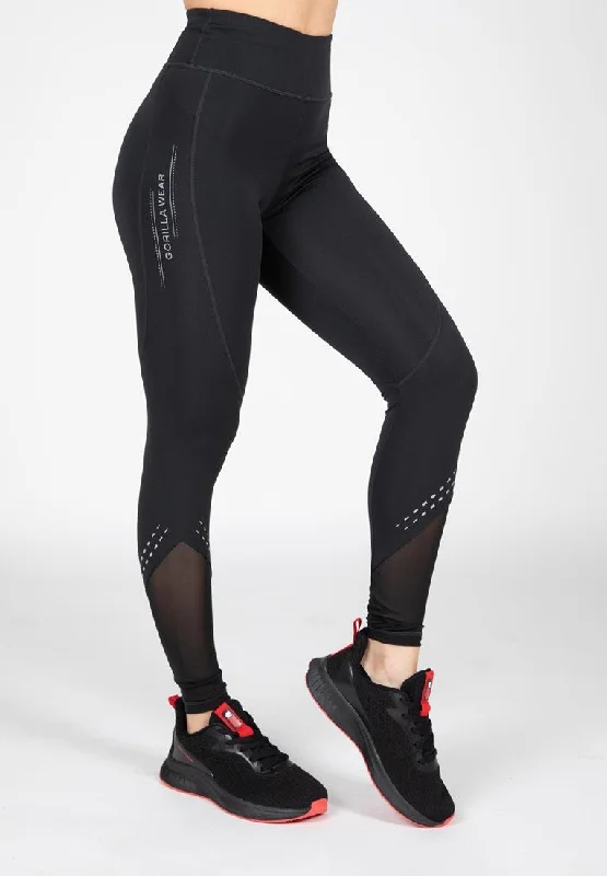 Gorilla Wear Joliet Leggings - Black Cozy Textured Workout Leggings