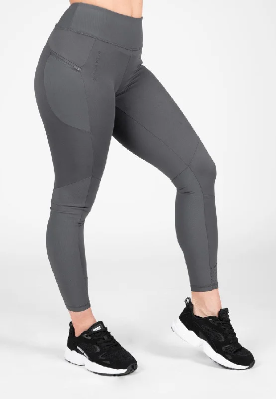 Gorilla Wear Monroe Leggings - Grey Stylish Compression Fit Leggings