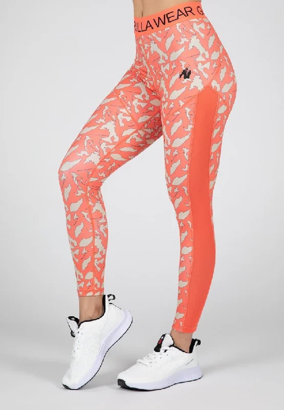 Gorilla Wear Osseo Leggings - Pink Fashionable Fitted Workout Leggings