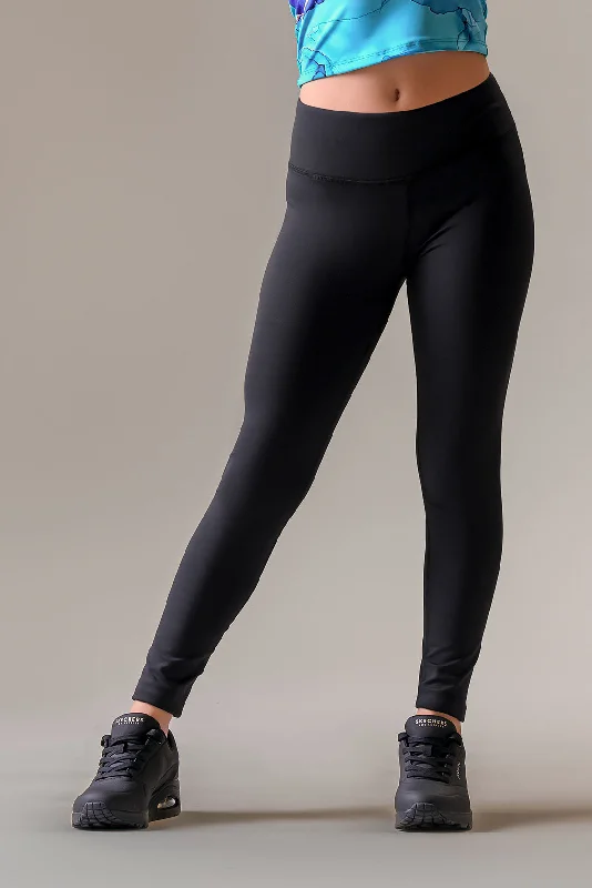 High Waisted Performance Legging - Black Stylish Sweat-Proof Leggings