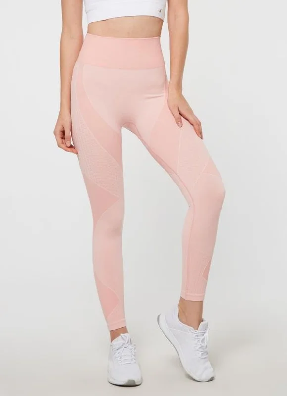 Jerf Bonita Seamless Leggings - Pink Trendy Ombre Effect Leggings