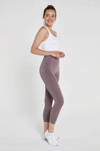 Jerf Luz Seamless Leggings - Light Brown Trendy Tie-Dye Leggings