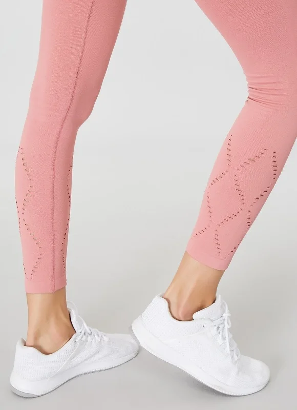 Jerf Naples Econyl Seamless Leggings - Pink Stylish Stretch-Waist Leggings