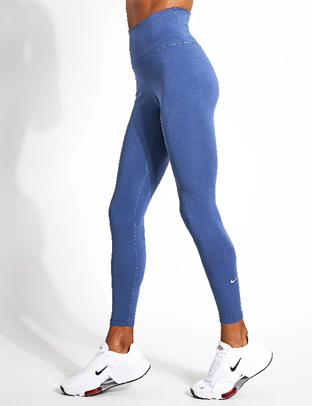 One Leggings - Diffused Blue/White Trendy Side-Pocket Leggings