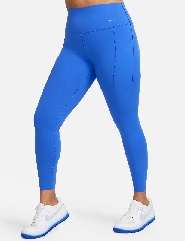 Universa High Waisted 7/8 Leggings - Hyper Royal/Black Trendy Color Block Leggings