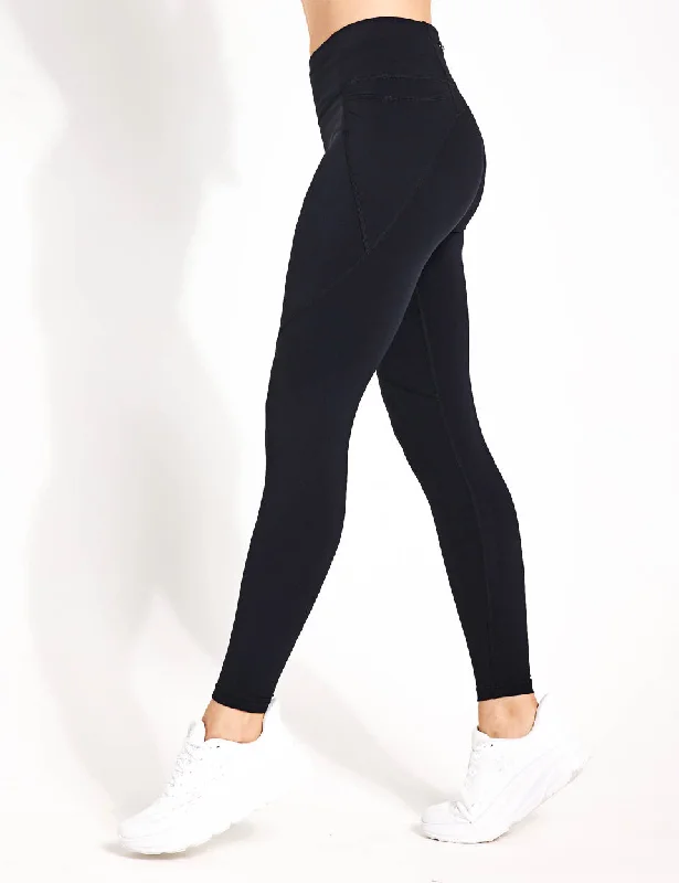 Power Gym Leggings - Black Trendy Minimalist Leggings