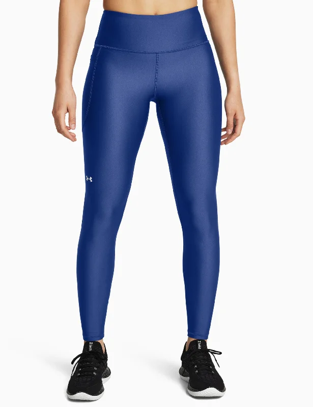 HeatGear No-Slip Waistband Full-Length Leggings - Tech Blue/White Casual Black Leggings