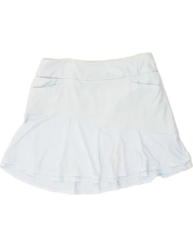 ADIDAS Womens Tennis Skirt UK 14/16 Large  Blue Polyester linen skirt airy