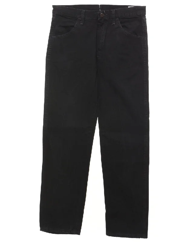 Classic Black Tapered Jeans - W32 L30 Stylish Bootcut Denim Jeans