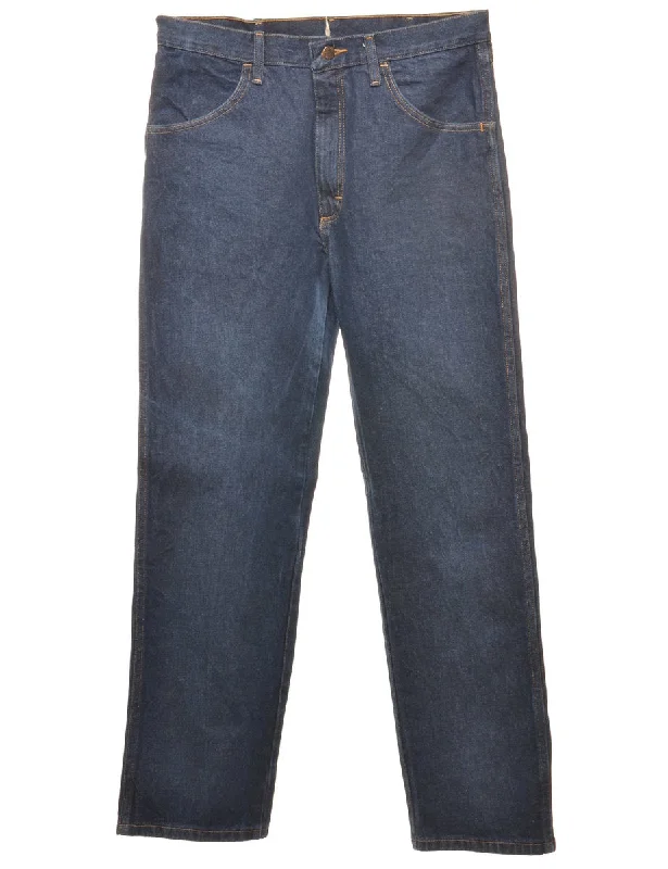 Classic Indigo Straight-Fit Jeans - W33 L32 Stylish Cargo Style Jeans