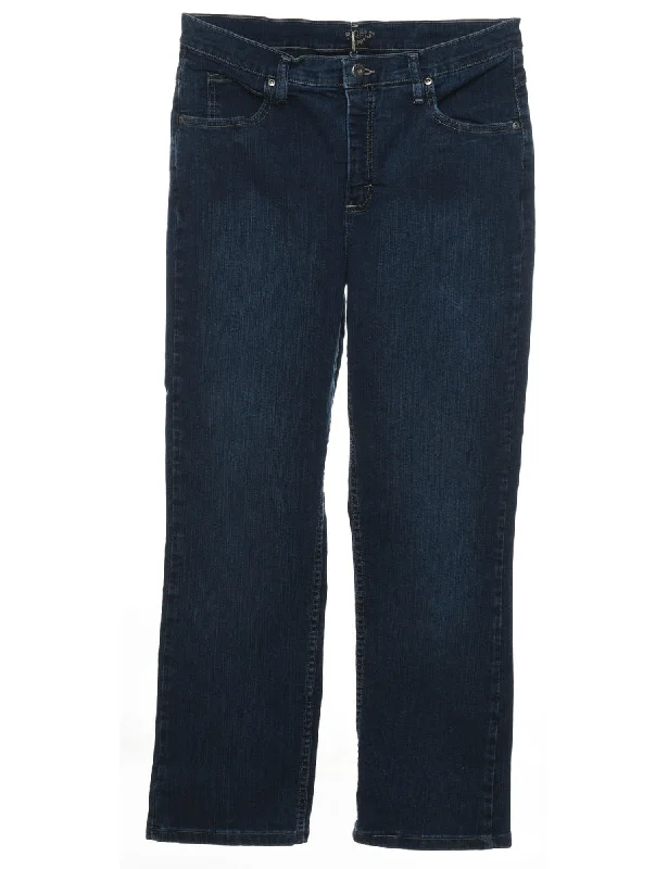 Dark Wash Lee Jeans - W30 L28 Classic Black Denim Jeans