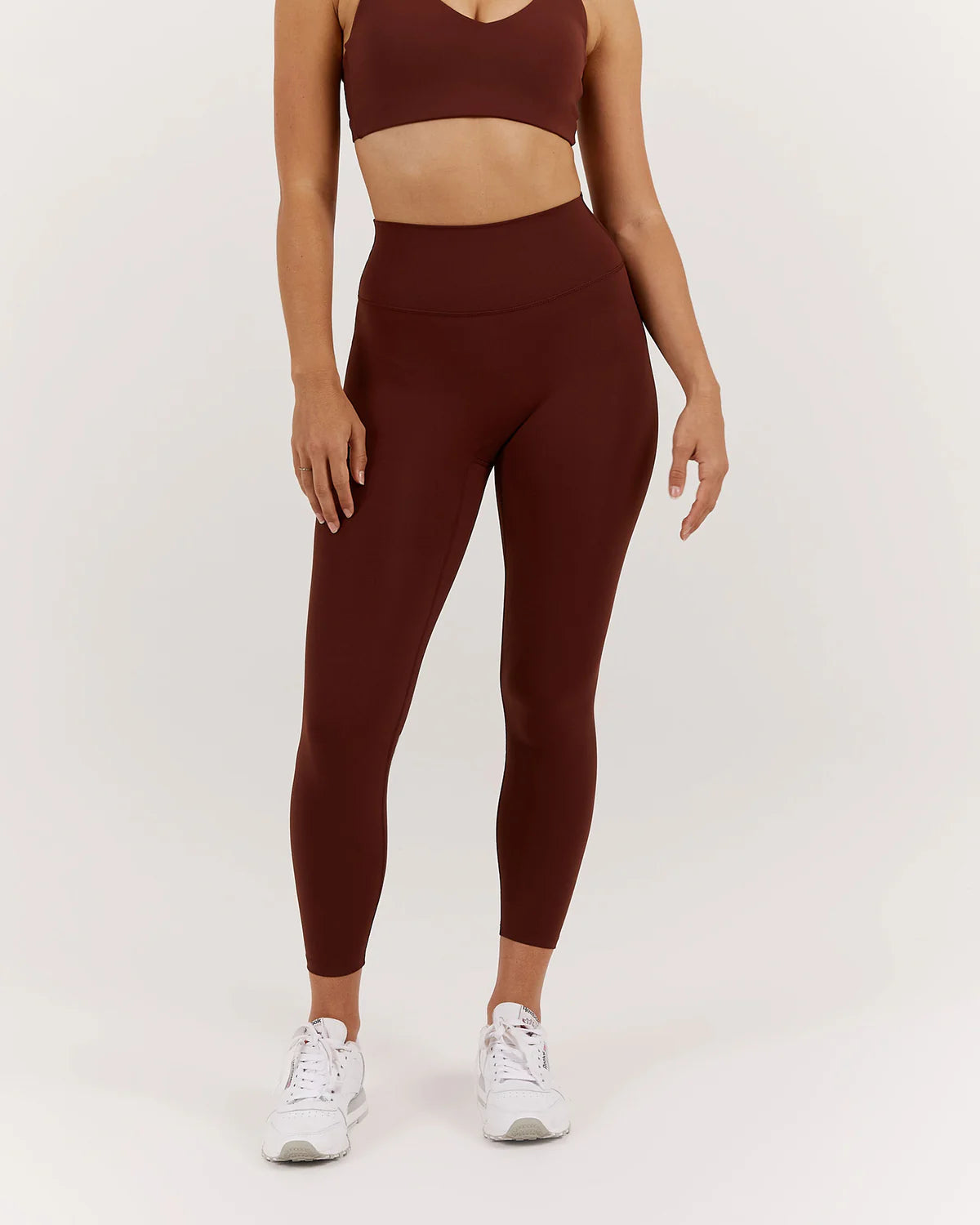 Muscle Republic | Luxe Leggings 24" - Chocolate Comfortable Printed Workout Leggings Muscle Republic | Luxe Leggings 24" - Chocolate Comfortable Printed Workout Leggings