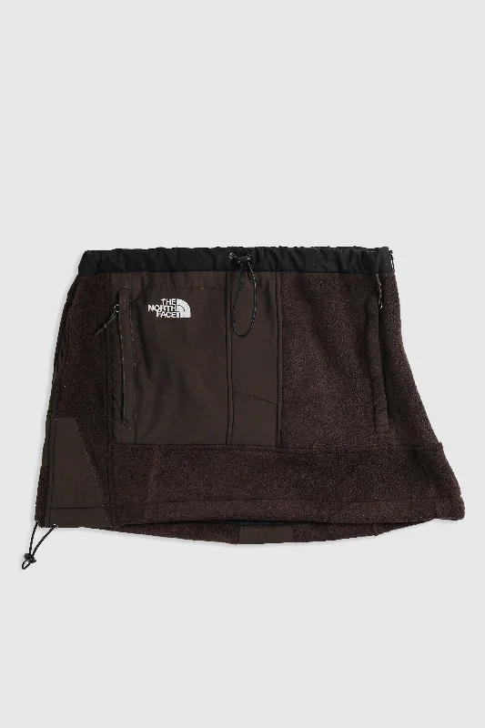 Rework North Face Fleece Mini Skirt - L cashmere skirt soft