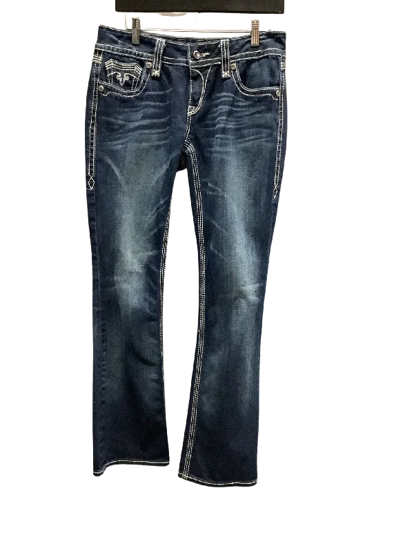 Rock Revival Women's Jeans Blue Alanis Size: 10/30 Trendy Classic Fit Jeans