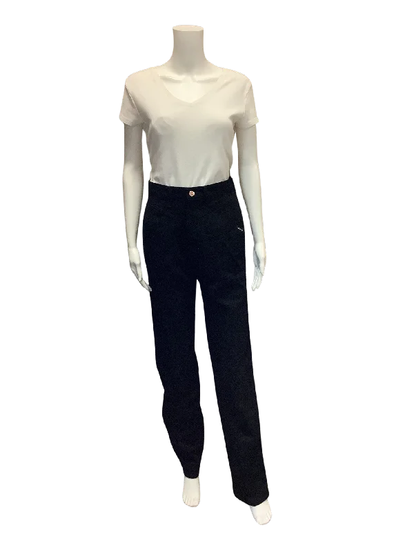 Rocky Mountain Women's Jeans Black High Waisted Size: 7/8 Elegant Tapered Leg Denim