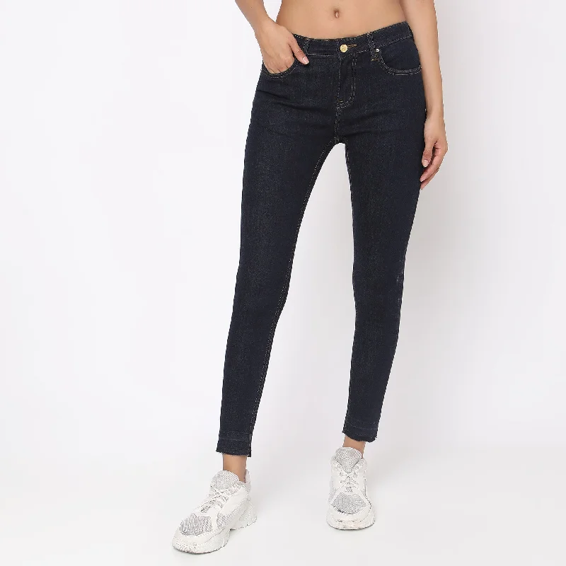 Skinny Fit High Rise Jeans Stylish High-Rise Mom Jeans