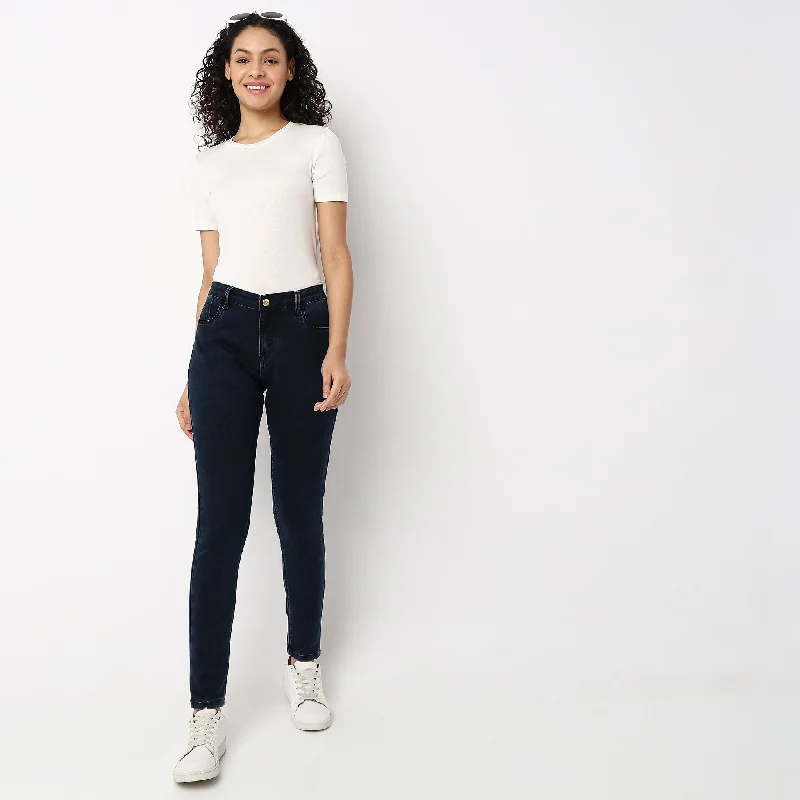 Skinny Fit Jeans Trendy Low-Rise Bootcut Jeans