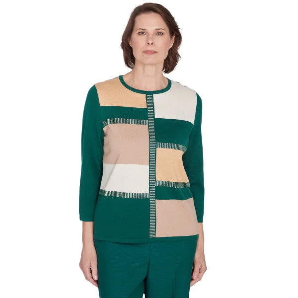 Emerald Isle Colorblock Sweater Layered Multi-layer Single Layer