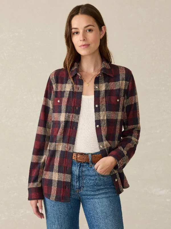 Legend™ Sweater Shirt - Burchfield Plaid Oversized Loose Flowy