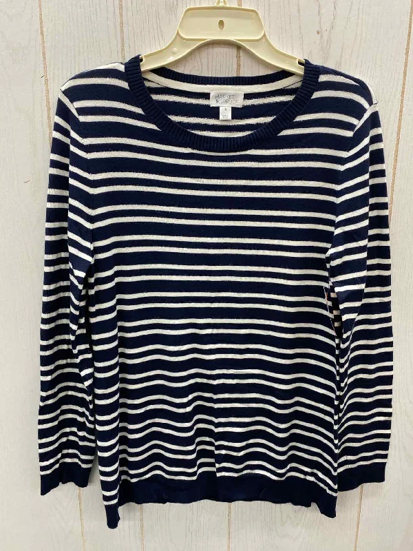 Market & Spruce Navy Womens Size M Sweater Slim Fit Regular Fit Oversized