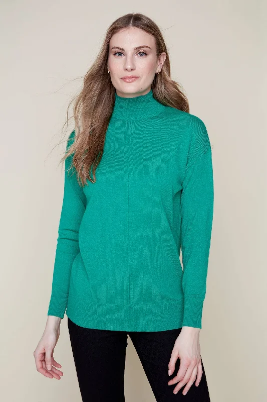 Mockneck Sweater Fitted Loose Oversized